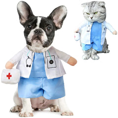 Pet Doctor Play Costume - Cute Medical Outfit for Dogs and Cats