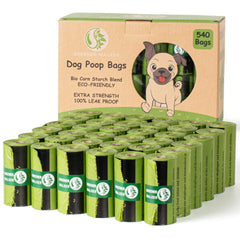 EcoShield 540 Lavender-Scented Dog Waste Bags | Leak-Proof, Eco-Friendly, Easy-Tear Rolls