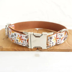 Make Your Pet Sparkle with the Golden Christmas Dog Collar from MUTTCO | handmade-golden-christmas-dog-collar-by-muttco