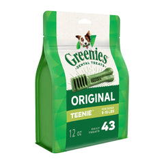 Greenies Teenie Dental Dog Chews Original Flavor (12 oz, 43 Count)