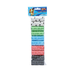 Paw Print Rainbow Dog Waste Bags | Durable, Leak-Proof, Eco-Friendly Poop Bags for Pets