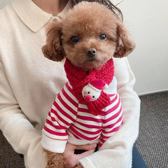 Simple Christmas Dog Clothes Set for Fashion Lovers