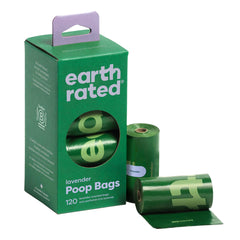 Earth Rated Dog Poop Bags Guaranteed Leak Proof and Extra Thick Waste Bag Refill Rolls For Dogs Lavender Scented 120 Count