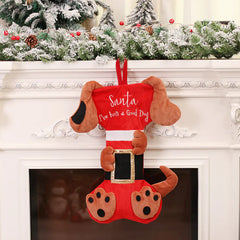 Cartoon Cat and Dog Christmas Tree Candy Bag