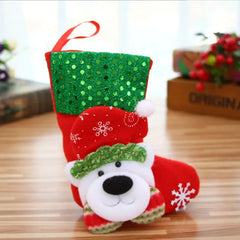 Cartoon Cat and Dog Christmas Tree Candy Bag