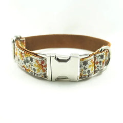 Make Your Pet Sparkle with the Golden Christmas Dog Collar from MUTTCO | handmade-golden-christmas-dog-collar-by-muttco