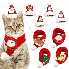 OUHOS Santa Claus Pet Outfit for Festive Season