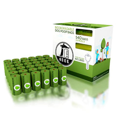 EcoSafe 540 Leak-Proof Dog Waste Bags | Extra Strong, Eco-Friendly Poop Bags with Easy Tear Rolls