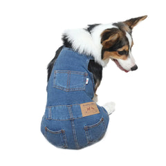 Puppy Denim Playsuit Overalls