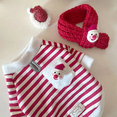 Simple Christmas Dog Clothes Set for Fashion Lovers
