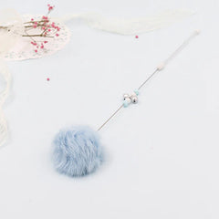 Colorful Pom Pom Cat Teaser Wand with Bell Toy | colorful-pom-pom-cat-teaser-wand-with-bell-toy