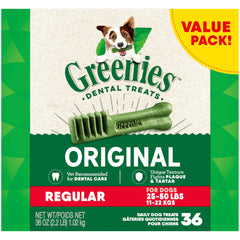 GREENIES Regular 36-Pack Natural Dental Dog Treats