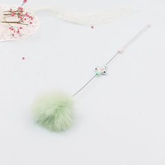Colorful Pom Pom Cat Teaser Wand with Bell Toy | colorful-pom-pom-cat-teaser-wand-with-bell-toy