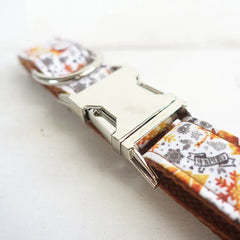 Make Your Pet Sparkle with the Golden Christmas Dog Collar from MUTTCO | handmade-golden-christmas-dog-collar-by-muttco