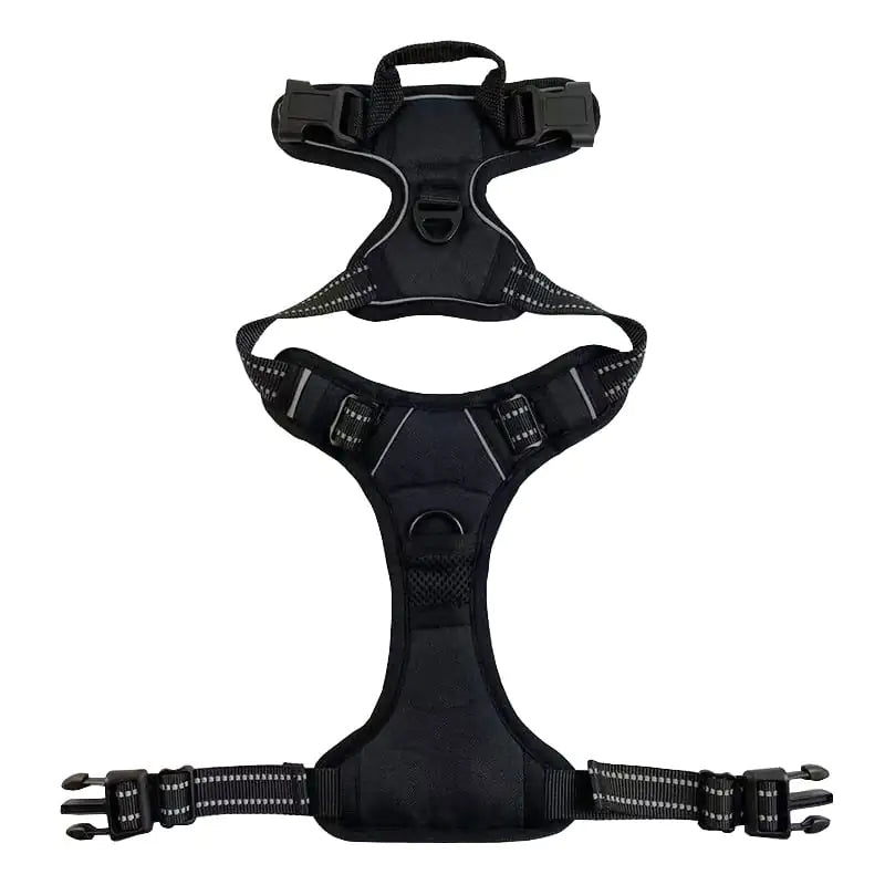 Reflective Nylon Chest and Back Harness for Dogs Adjustable Reflective Dog Harness | reflective-nylon-chest-and-back-harness-for-dogs