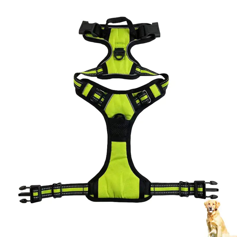 Reflective Nylon Chest and Back Harness for Dogs Adjustable Reflective Dog Harness | reflective-nylon-chest-and-back-harness-for-dogs