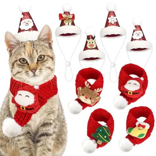 OUHOS Santa Claus Pet Outfit for Festive Season