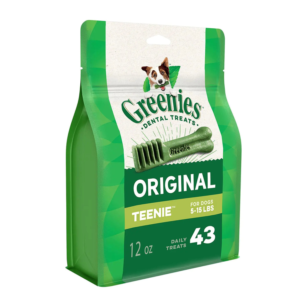 Greenies Teenie Dental Dog Chews Original Flavor (12 oz, 43 Count)