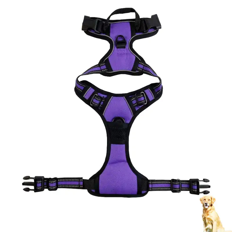 Reflective Nylon Chest and Back Harness for Dogs Adjustable Reflective Dog Harness | reflective-nylon-chest-and-back-harness-for-dogs