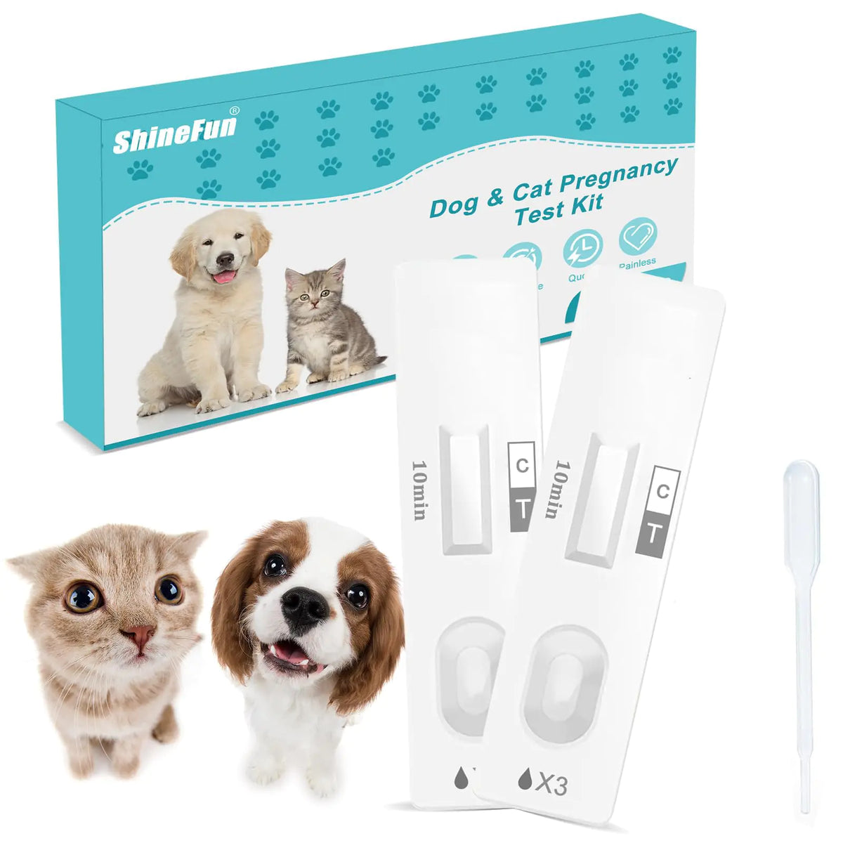 Home Pet Pregnancy Test Kit for Dogs and Cats