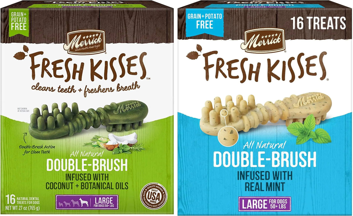 Merrick Fresh Kisses Coconut Dental Chews for Large Dogs