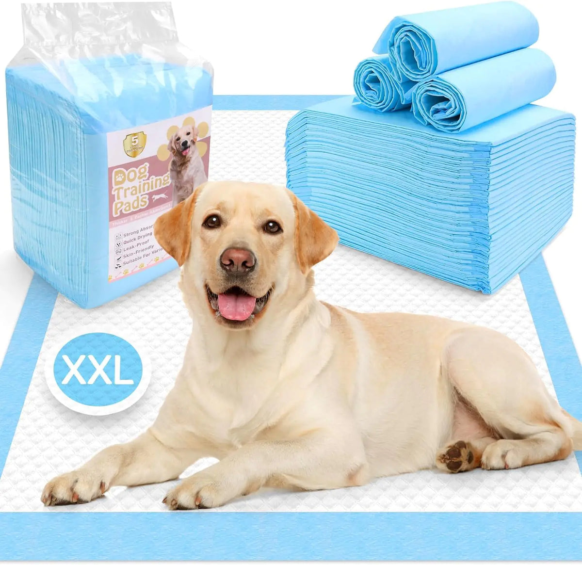 Extra-Large Quick-Dry Puppy Pads – 30 Count | Super Absorbent, Leak-Proof Training Pads for Dogs