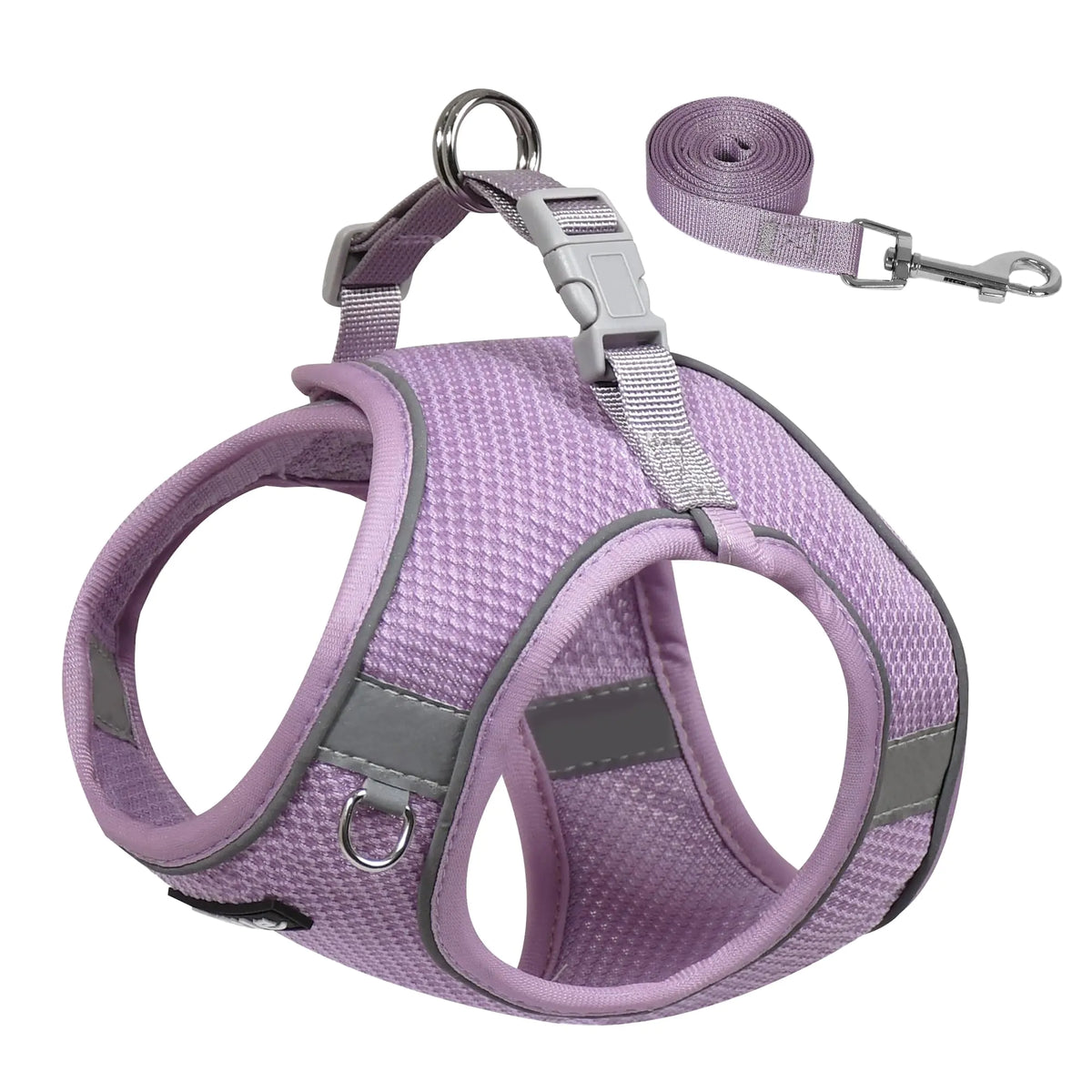 AIITLE Dog Harness with Leash – No-Pull Vest for Medium Dogs. Breathable mesh, reflective stripes, and escape-proof design make it perfect for outdoor use. | aiitle-dog-harness-for-medium-sized-dog-no-pull-dog-vest-with-a-leash-breathable-mesh-reflective-stripes-escape-proof-pet-outdoor-harnesses-puppy-essentials-for-medium-dogs-purple-m
