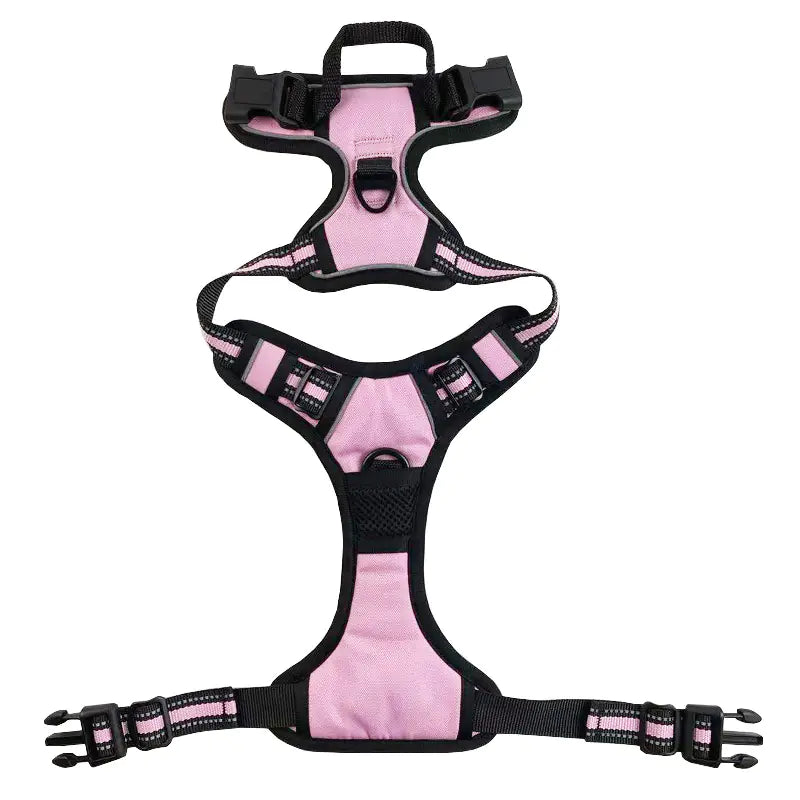 Reflective Nylon Chest and Back Harness for Dogs Adjustable Reflective Dog Harness | reflective-nylon-chest-and-back-harness-for-dogs
