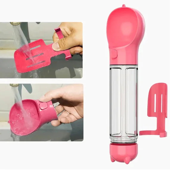 Convenient 3-in-1 Dog Travel Bowl for On-the-Go Pets | 3-in-1-portable-dog-water-bottle-and-food-dispenser